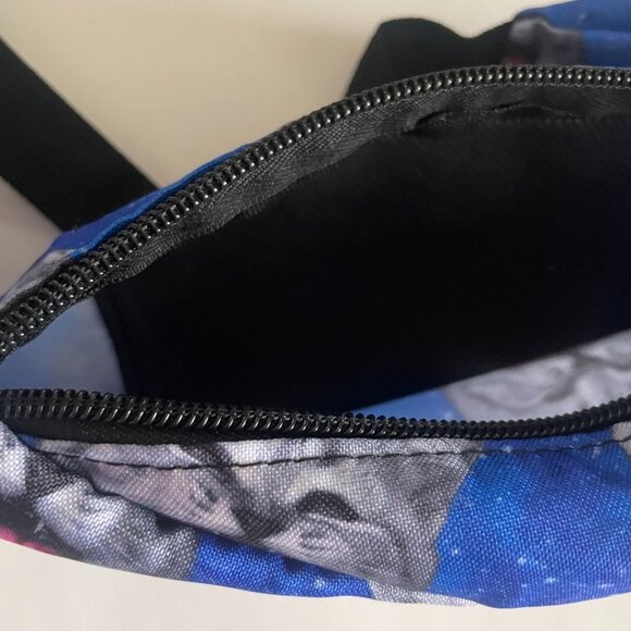 Blue Galaxy Cat Face Fanny Pack - Picture 10 of 11